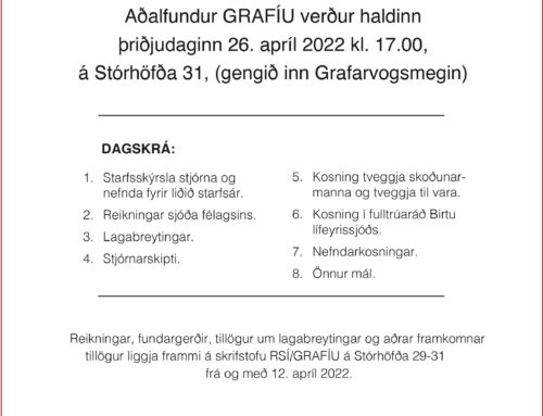 Aðalfundur GRAFÍU 26.apríl 2022